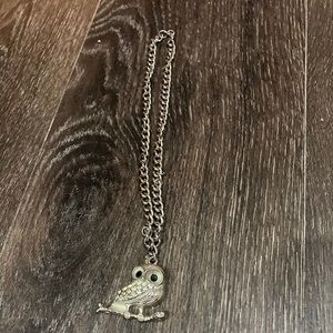 Necklace with owl charm